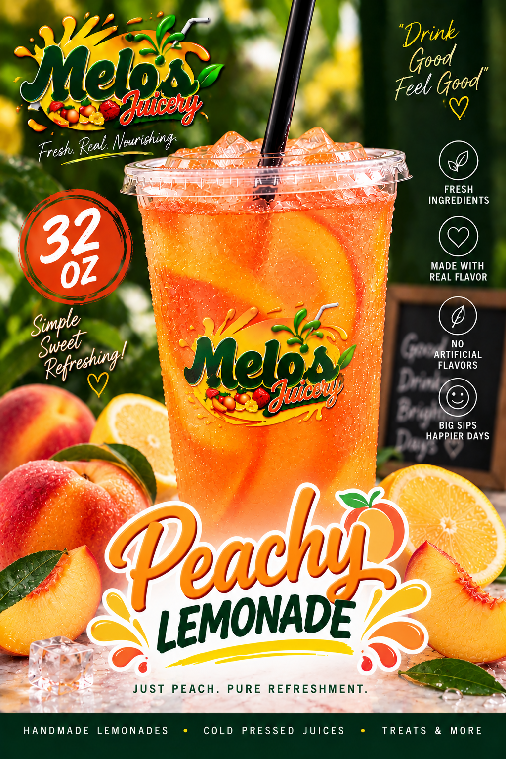 32OZ ITS PEACHY LEMONADE