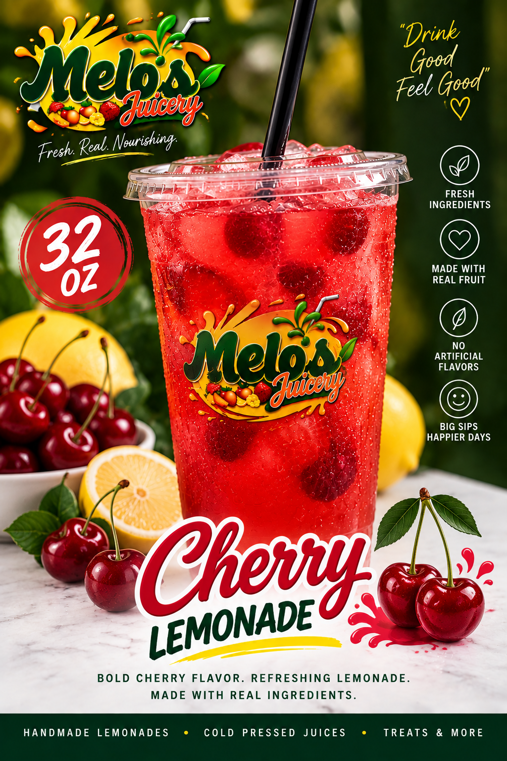 32OZ CHERRY LEMONADE