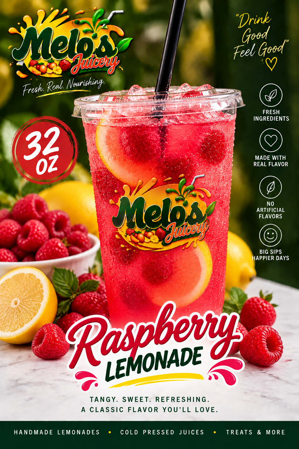 32OZ RASPBERRY LEMONADE