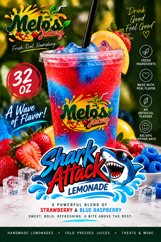 32OZ SHARK ATTACK LEMONADES